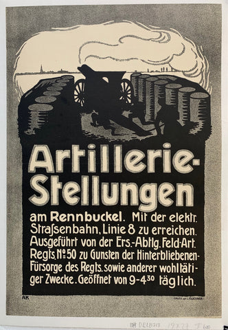 Link to  Artillerie-Stellungen PosterGermany, C. 1940  Product