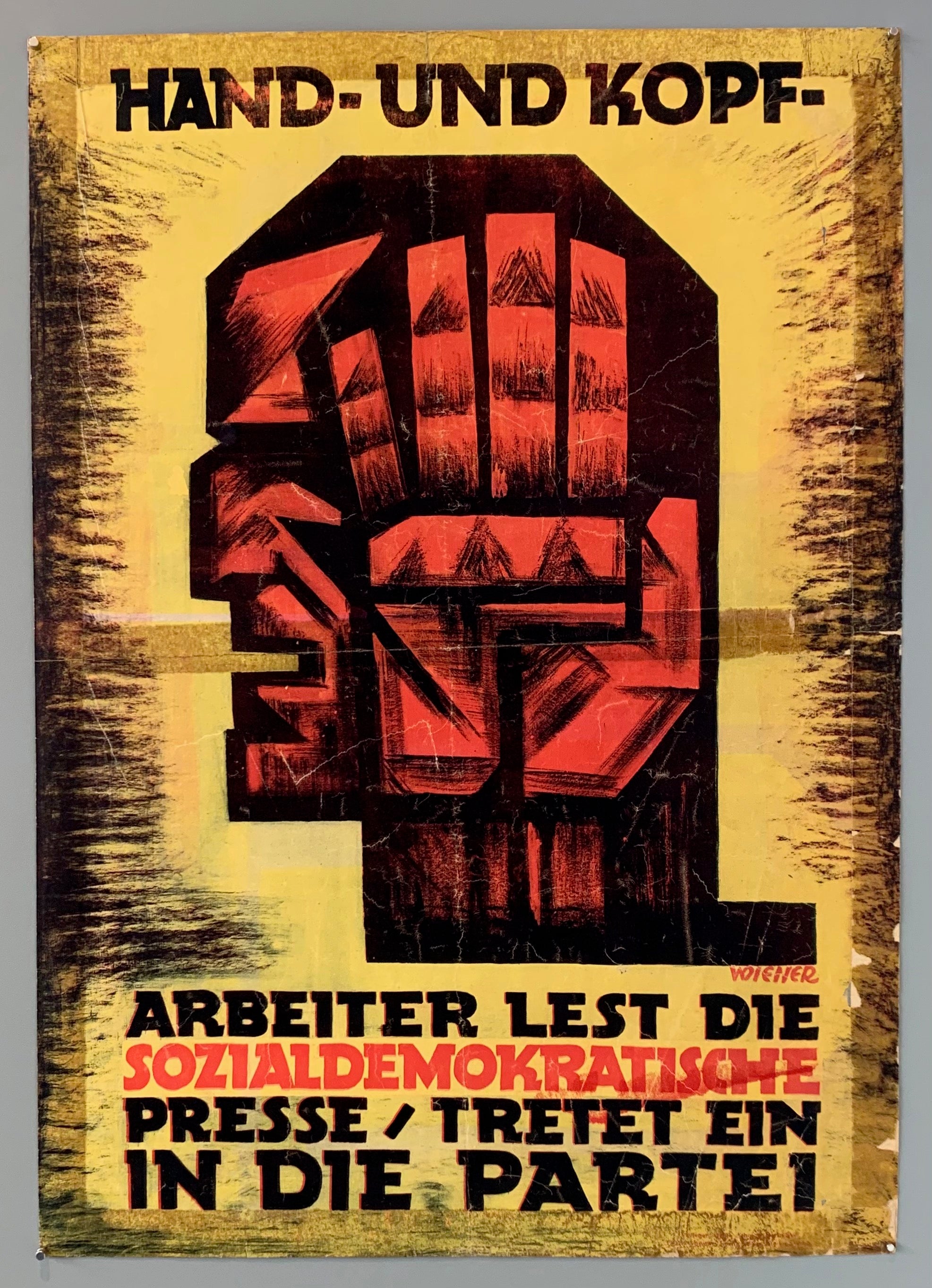 Hand-und Kopfarbeiter Poster