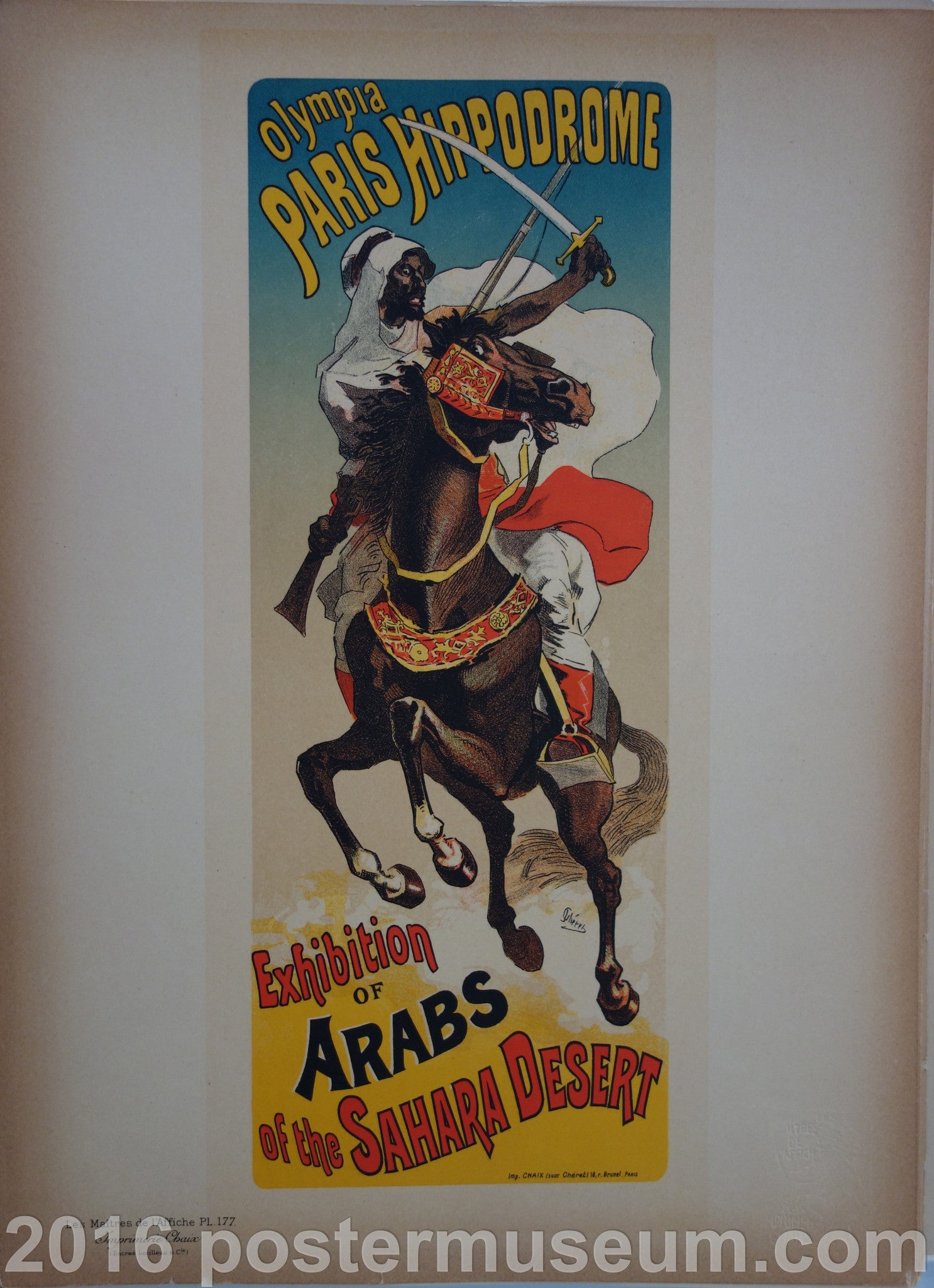 Olympia Paris Hippodrome Plate 177
