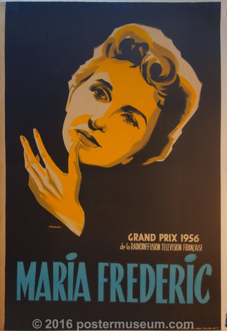 Link to  Maria Frederic PosterFrance, 1956  Product