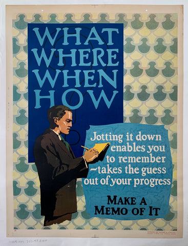 Link to  What Where When How Mather Poster ✓Mather Poster, 1927  Product