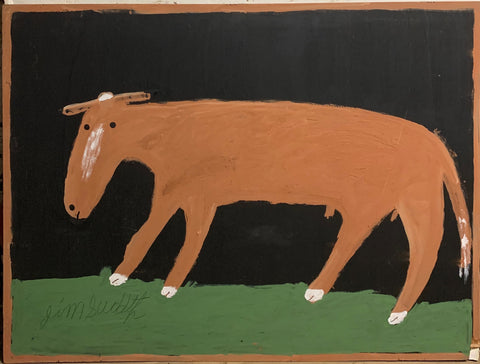 Link to Surprised Cow #34, Jimmie Lee Sudduth PaintingU.S.A, c. 1995 Product