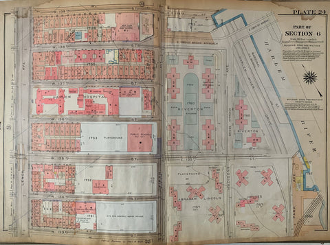 Link to Atlas of the City of New York Borough of the Manhattan (Volume 4)New York City, 1924 Product