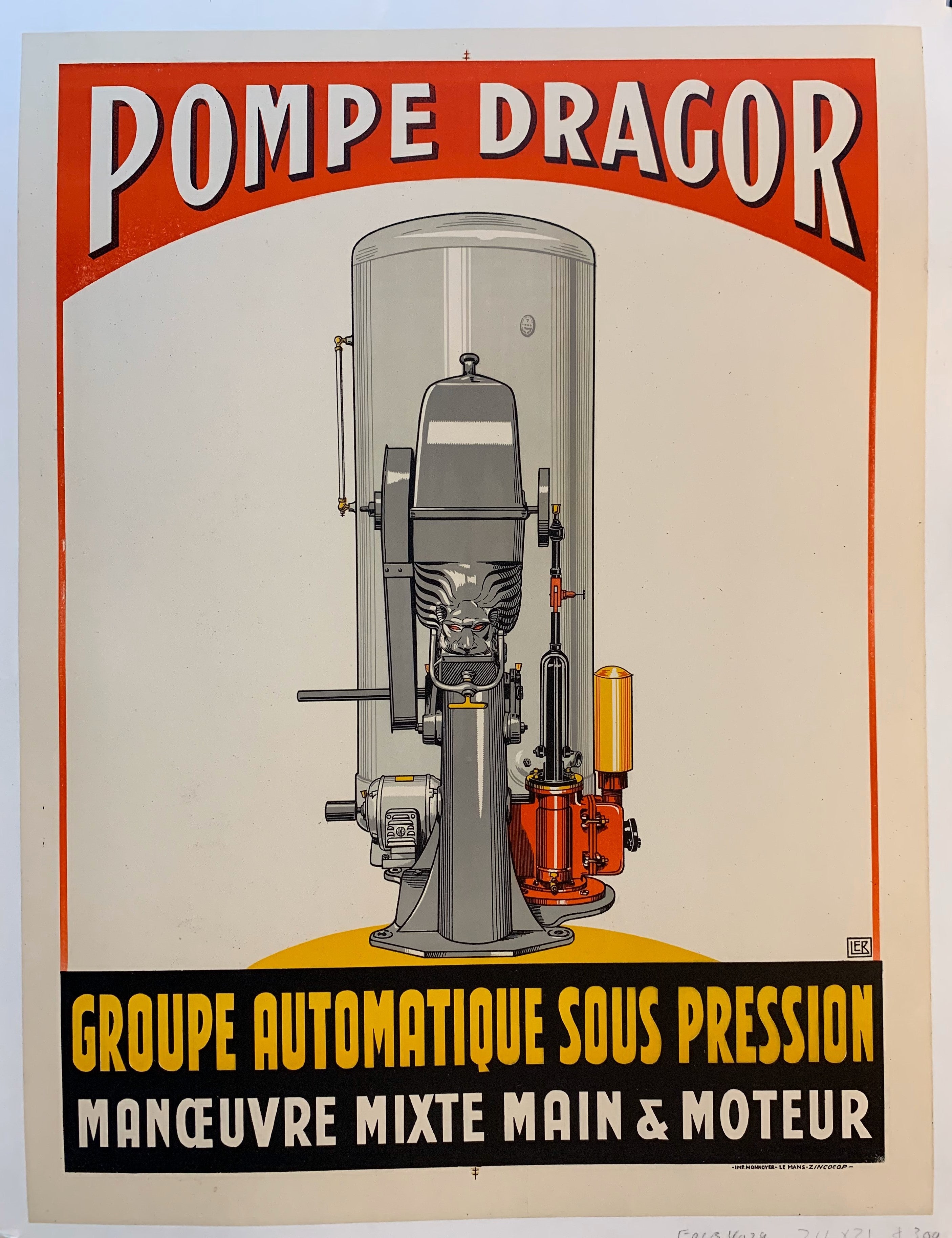 Pompe Dragor Groupe Automatique Sous Pression Manoeuvre Mixte Main & Moteur