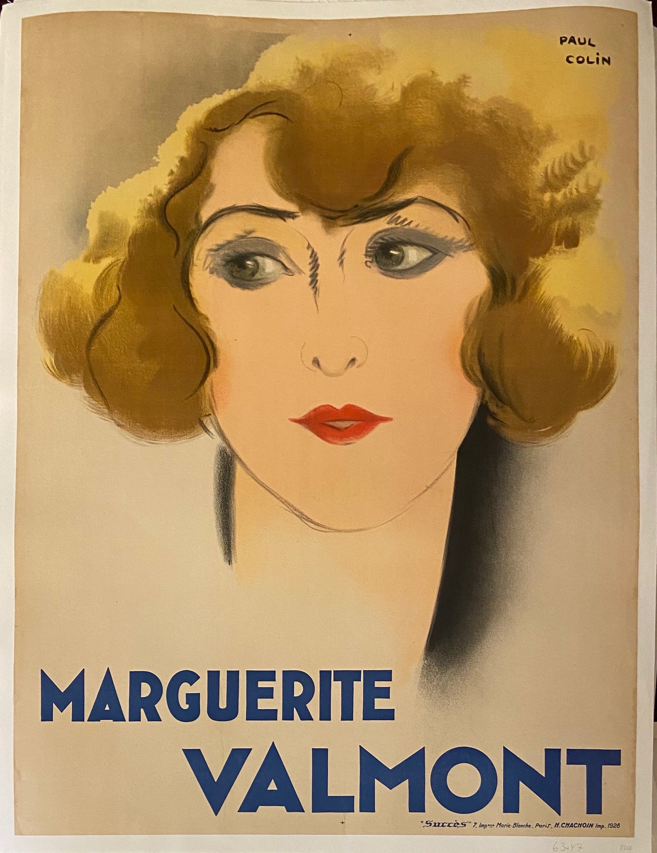 Marguerite Valmont Vintage Poster