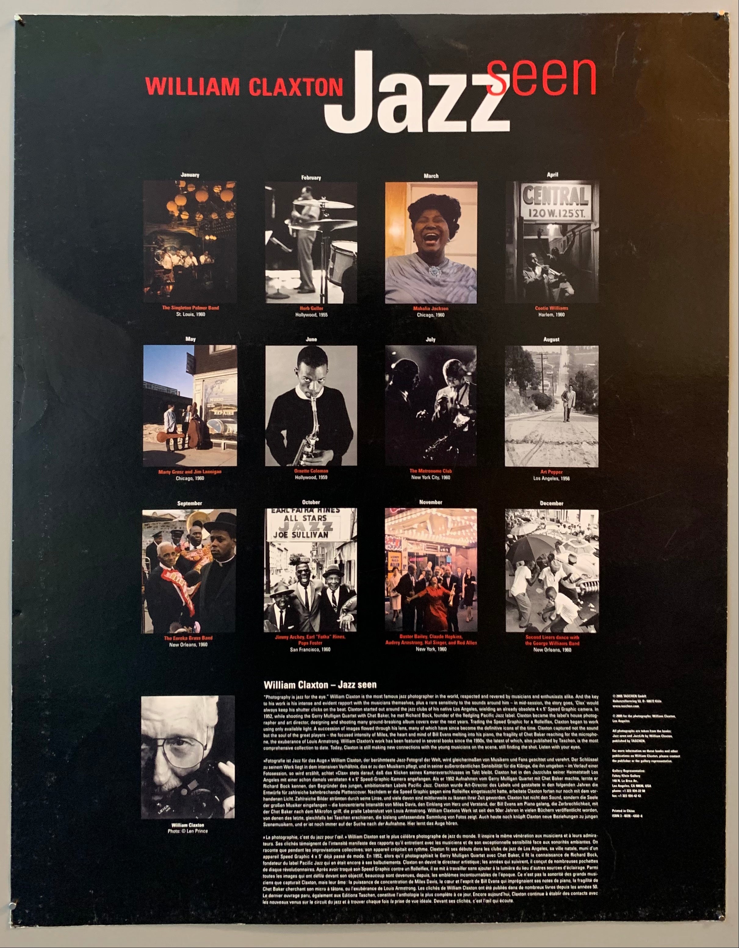William Claxton Jazz Seen Poster