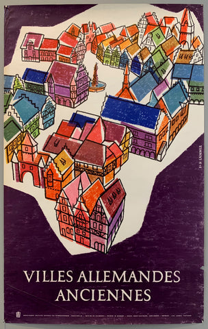 Link to  Villes Allemandes Anciennes PosterGermany, c. 1950s  Product