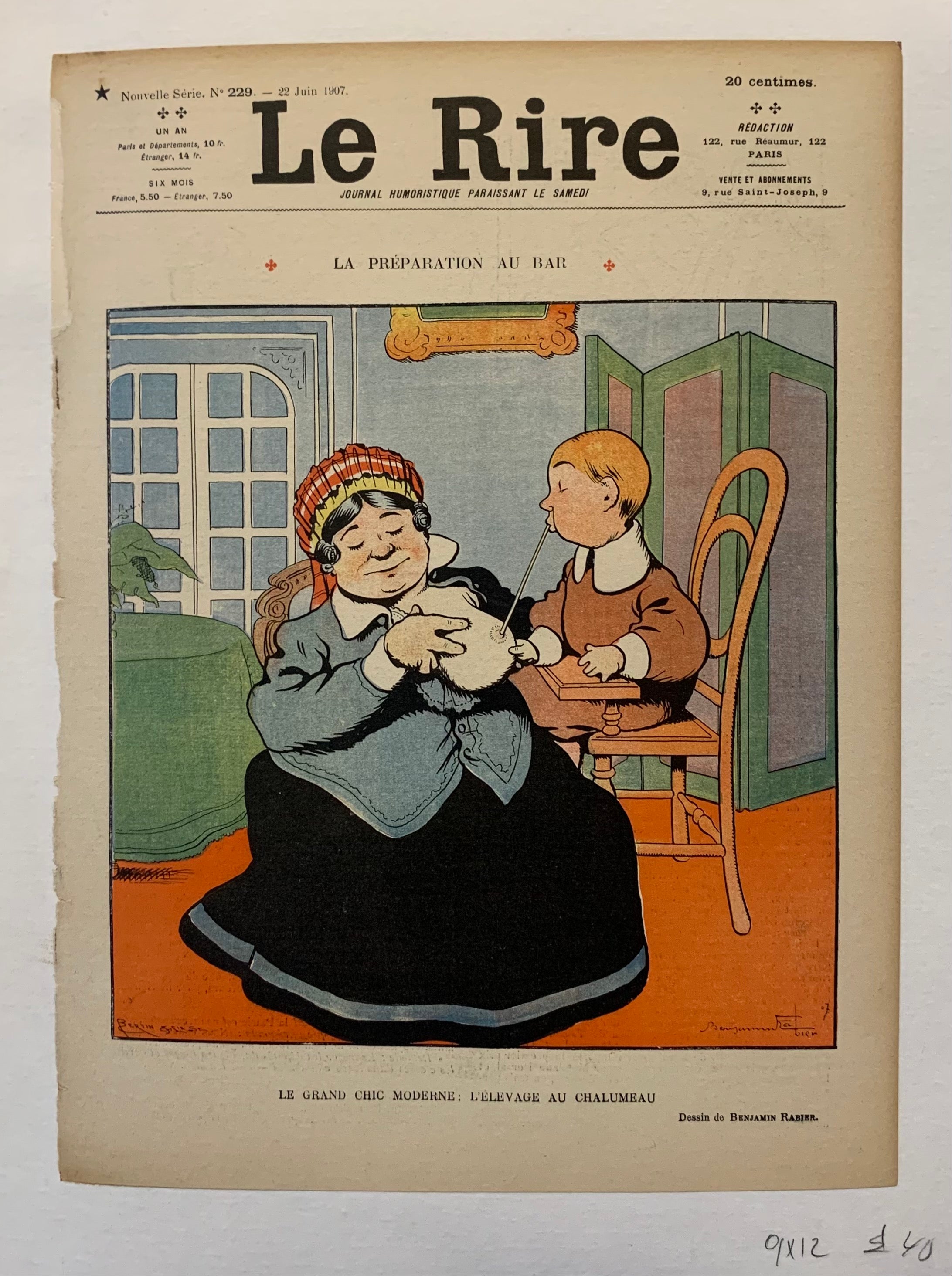 Poster from a French magazine cover