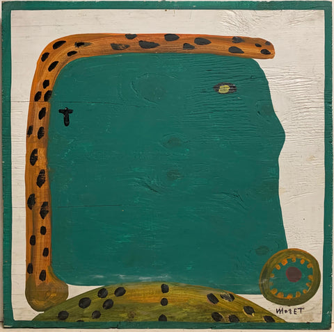 Link to Green and Orange Self Portrait Mose Tolliver PaintingU.S.A., c. 1995 Product