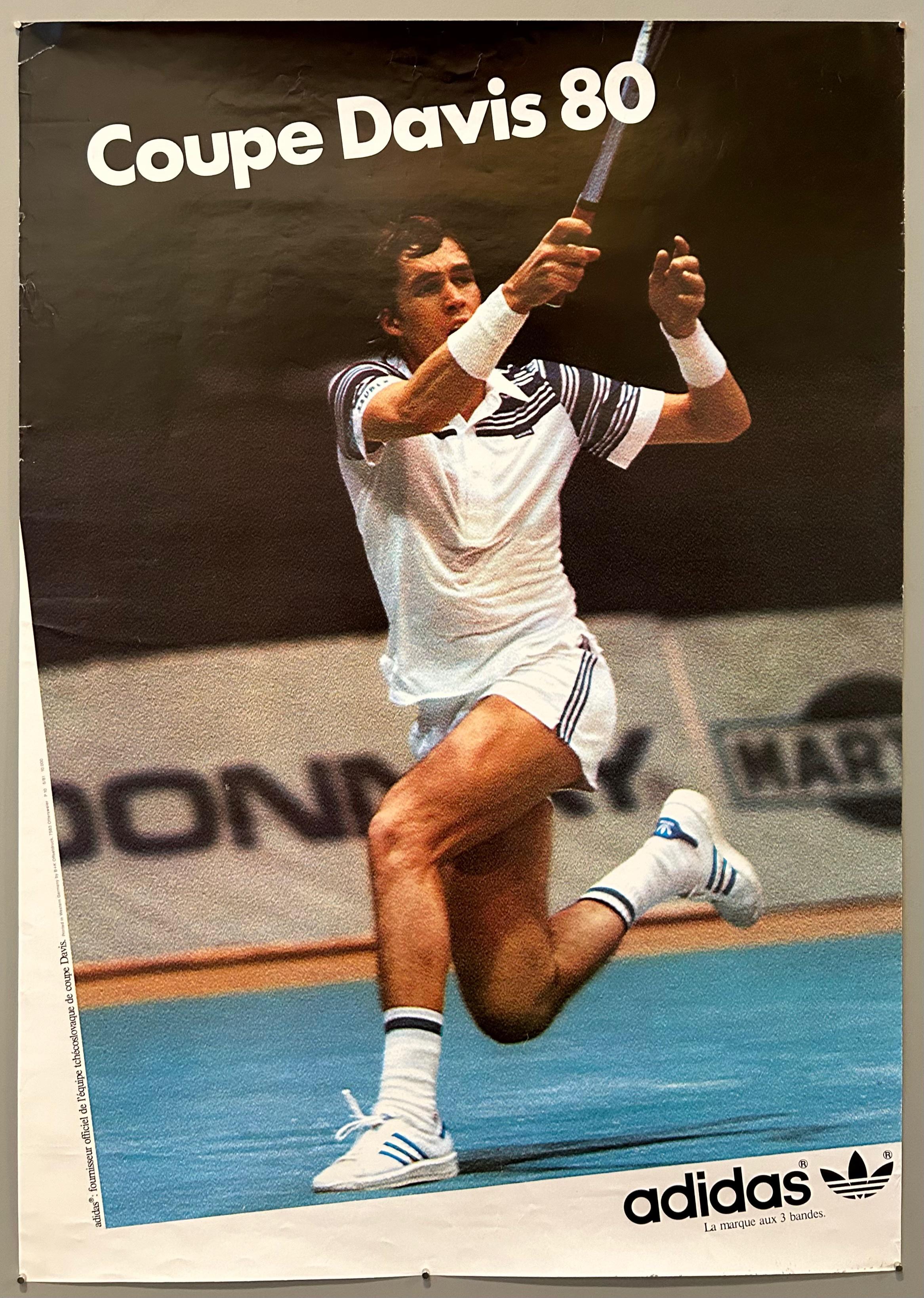 Coupe Davis 80 Adidas Poster