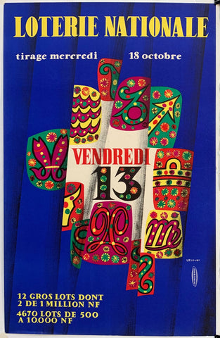 Link to Loterie Nationale: "12 gros lots dont 2 de 1 million nf"France, C. 1955 Product