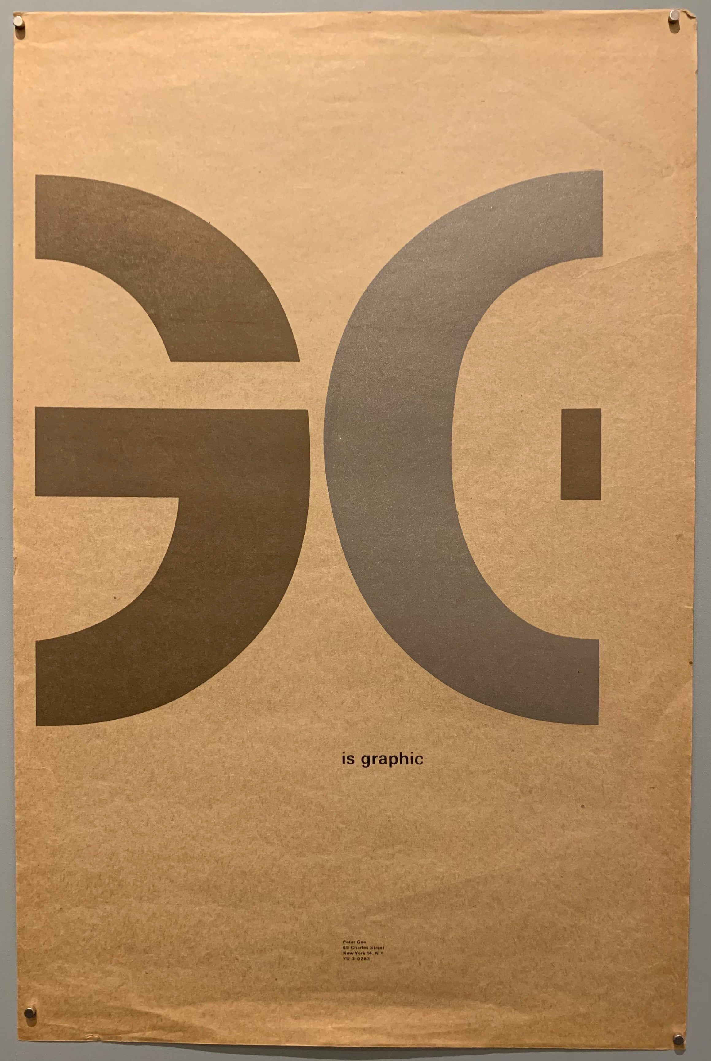 A Peter Gee print for his studio