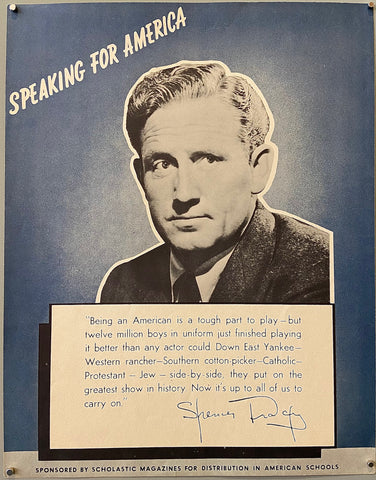 Link to Spencer Tracy Speaking for America PosterUnited States, c. 1946 Product