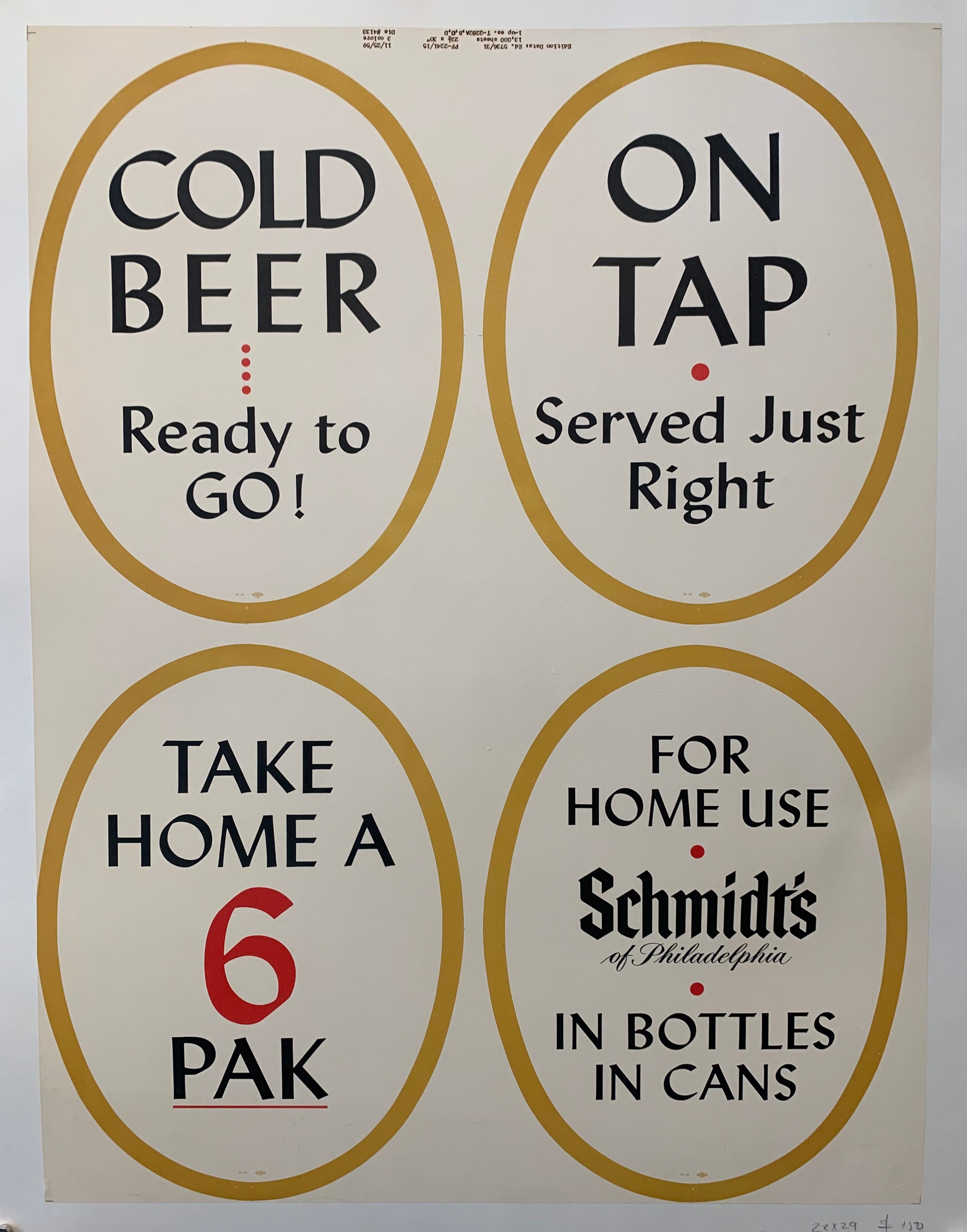 Schmidt's Beer Poster
