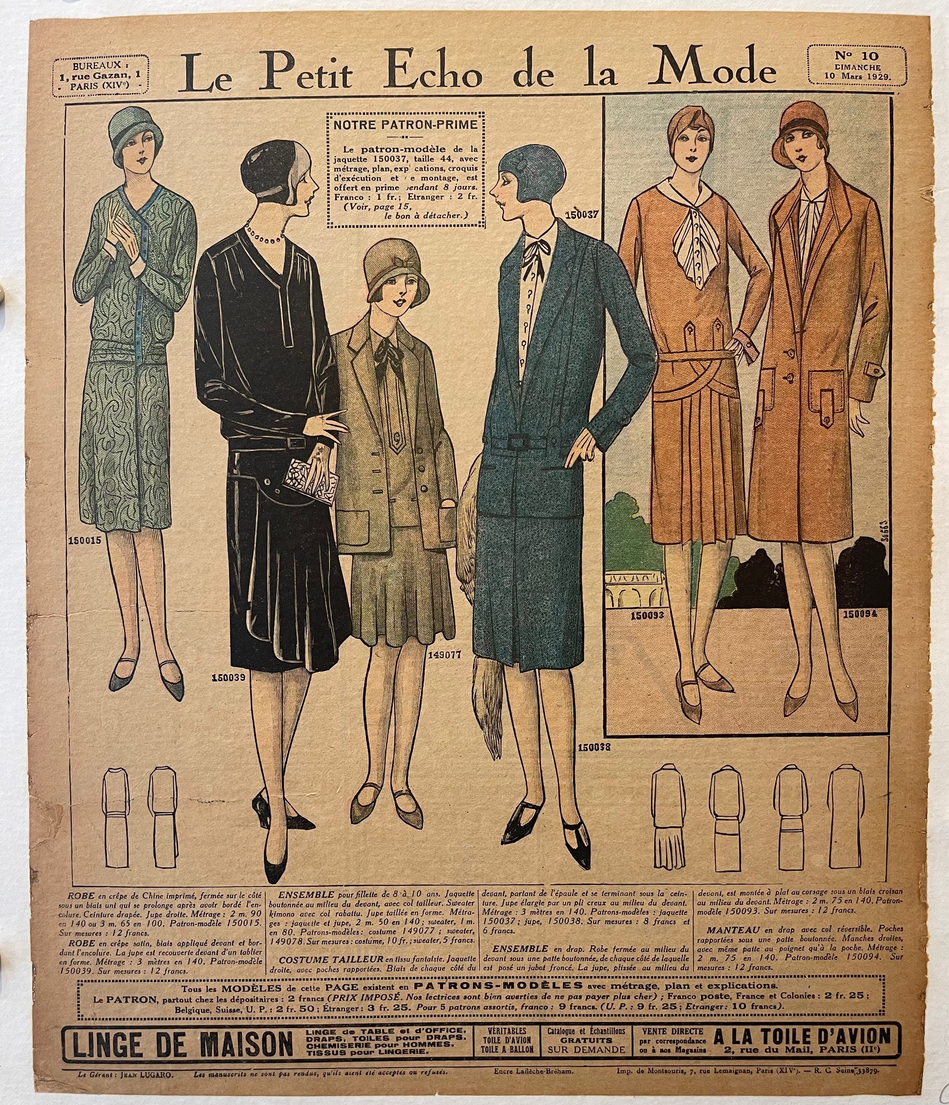 Le Petit Echo de la Mode Print