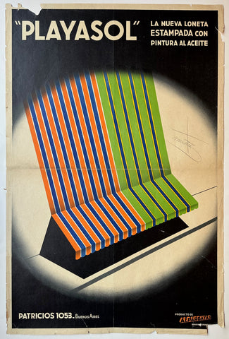 Link to  Playasol PosterArgentina, c. 1950  Product