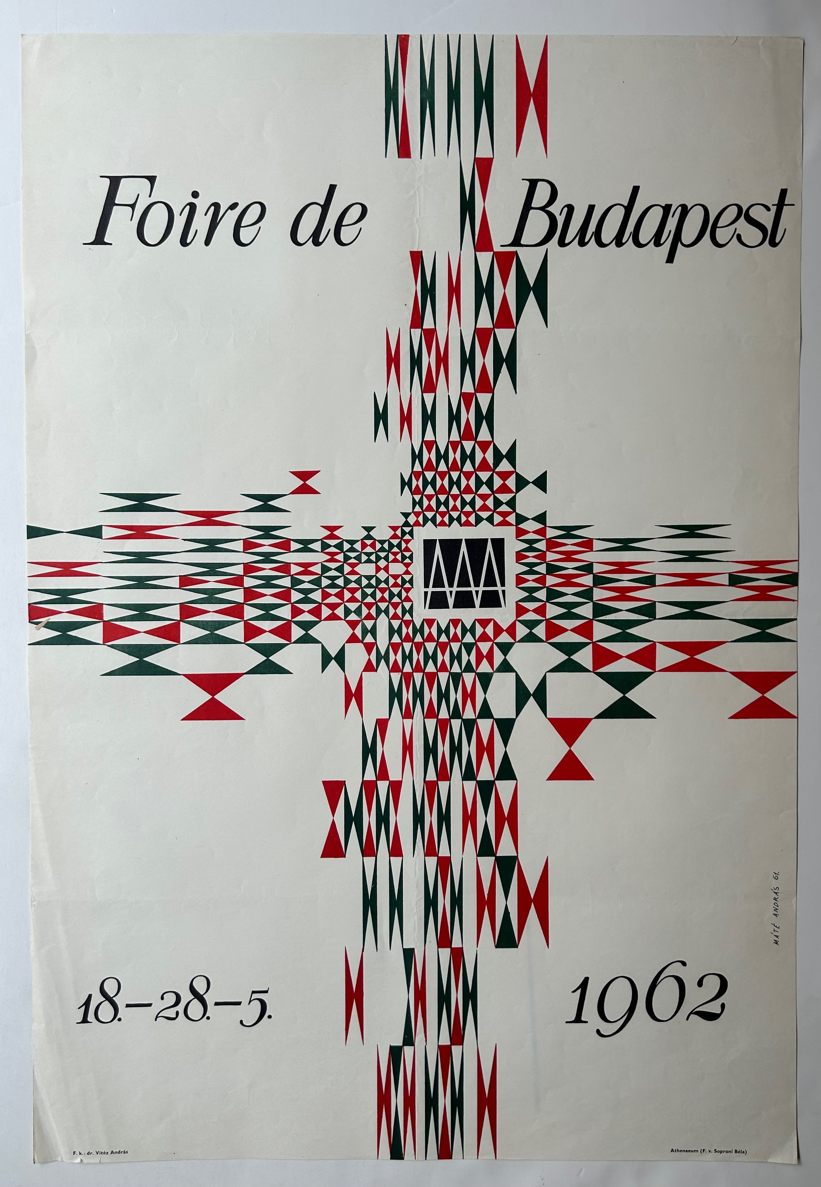 Foire de Budapest 1962 Poster