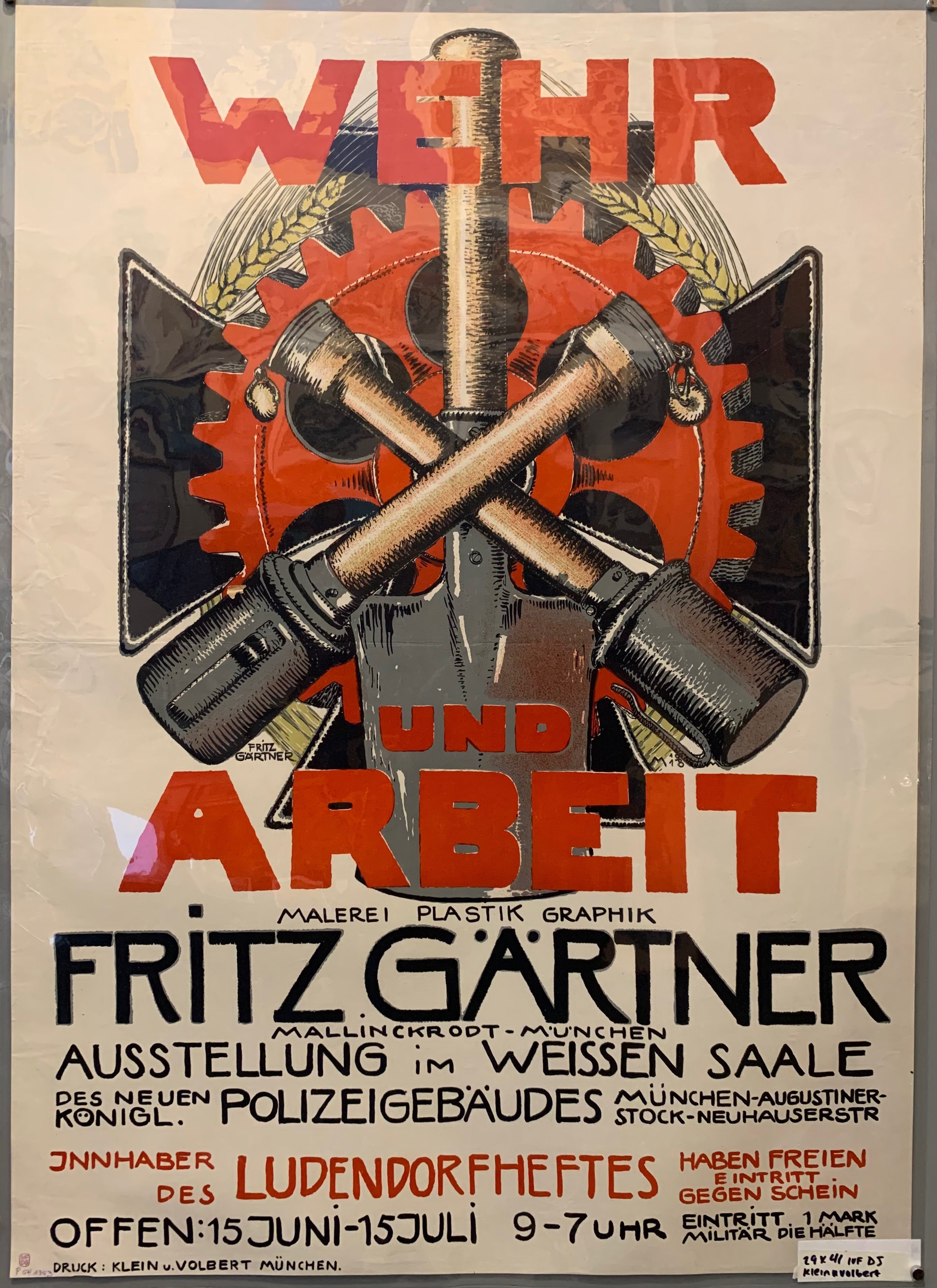 Fritz Gartner Exhibition Poster