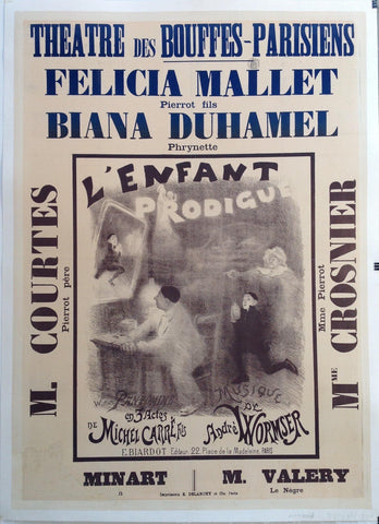 Link to Theatre des Bouffes Parisiens "L'Enfant Prodigue"France, C. 1935 Product
