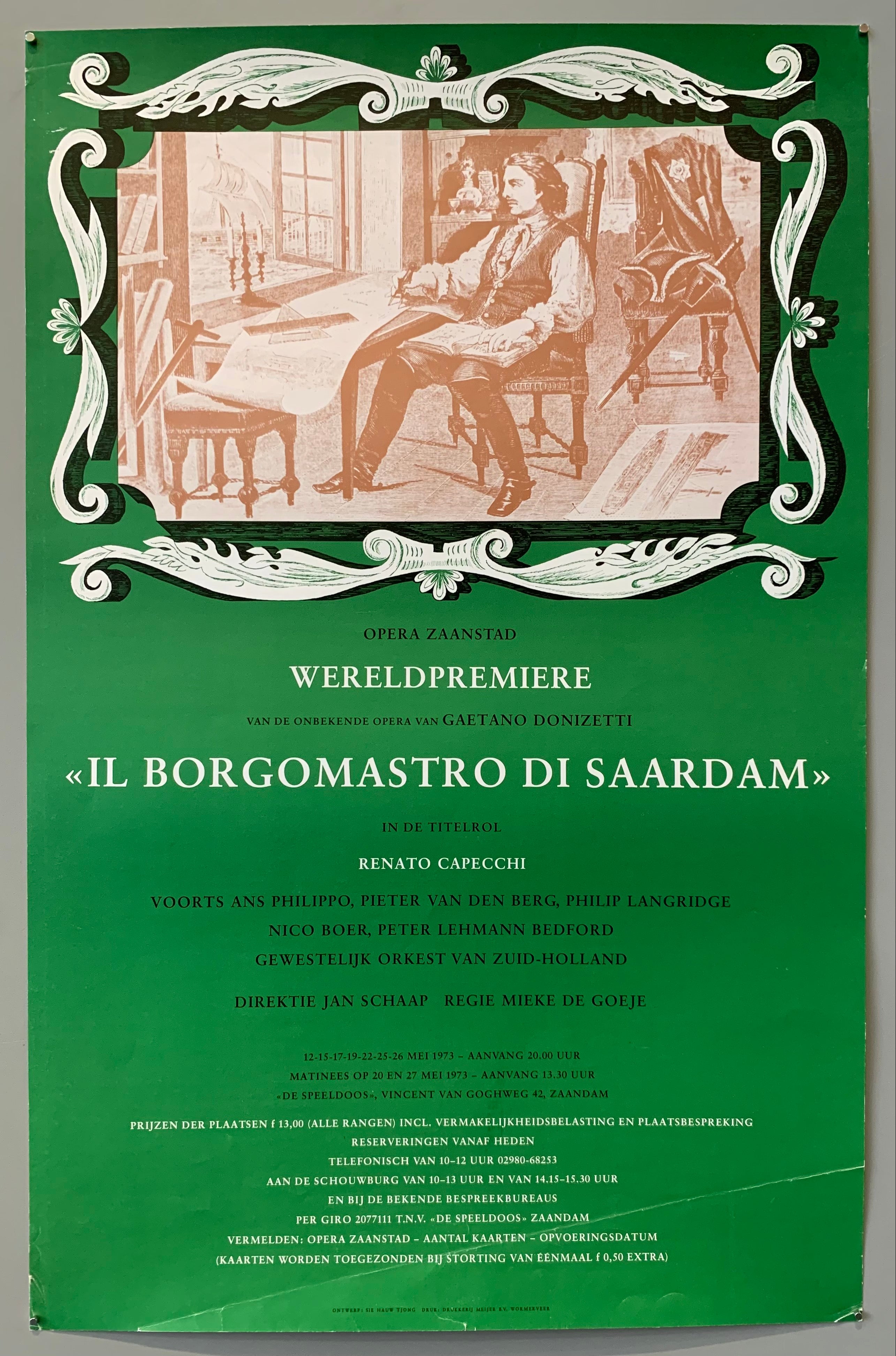 Il Borgomastro di Saardam Poster