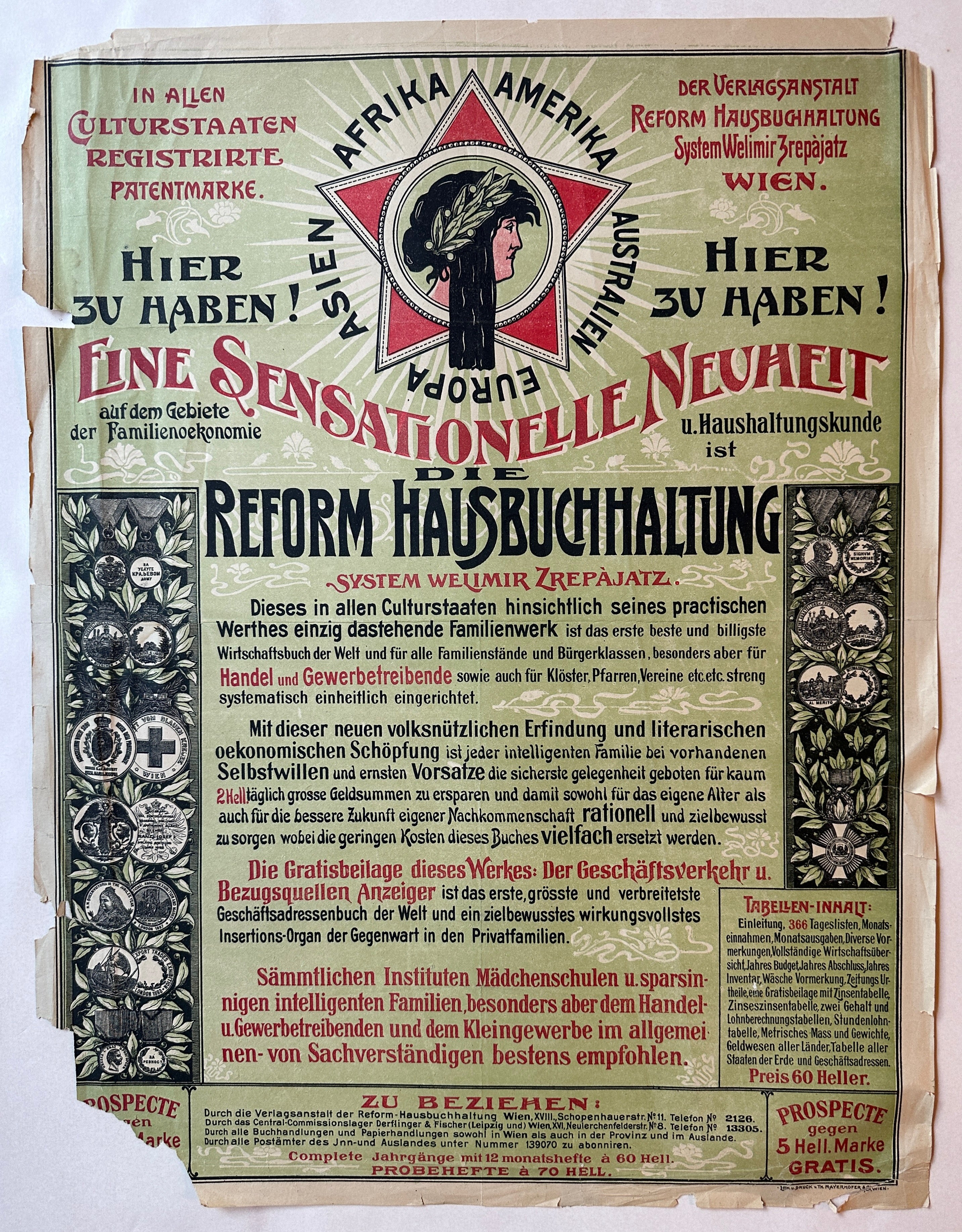 Reform Hausbuchhaltung Poster