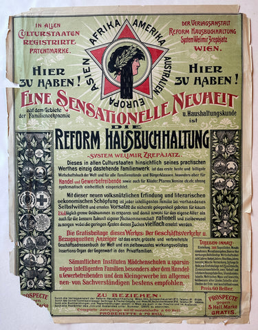 Link to  Reform Hausbuchhaltung PosterAustria 1920  Product