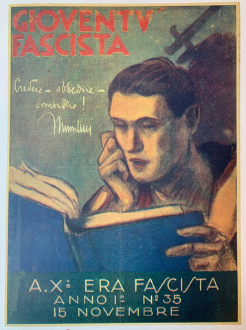 Link to  Gioventu Fascista Magazine Cover - November 1932, Vol. 35 ✓Italy, C. 1936  Product