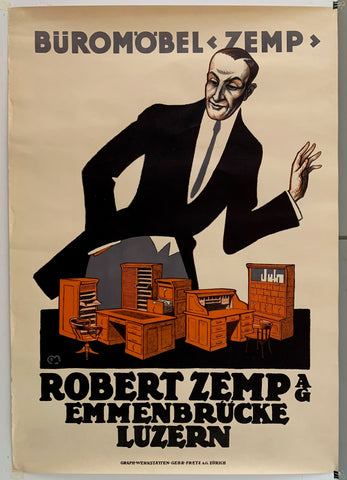 Link to  Büromöbel Zemp PosterGermany, 1917  Product