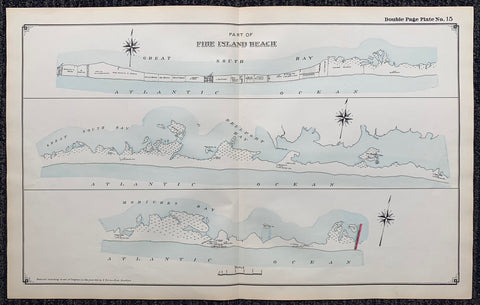 Link to Long Island Index Map No.2 - Plate 15 Fire Island BeachLong Island, C. 1915 Product