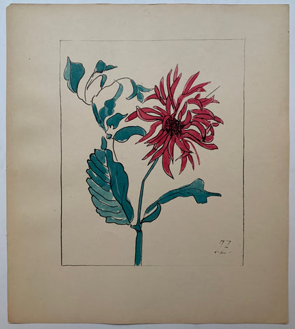 Link to  Red Flower #11 ✓J.Z, c. 1930  Product