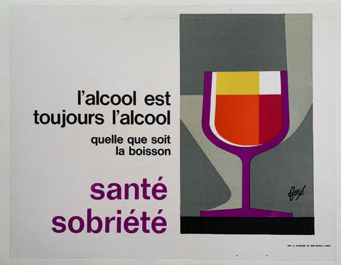 Link to l'alcool est toujours l'alcool quelle que soit la boisson santé sobriétéFrance, C. 1950 Product