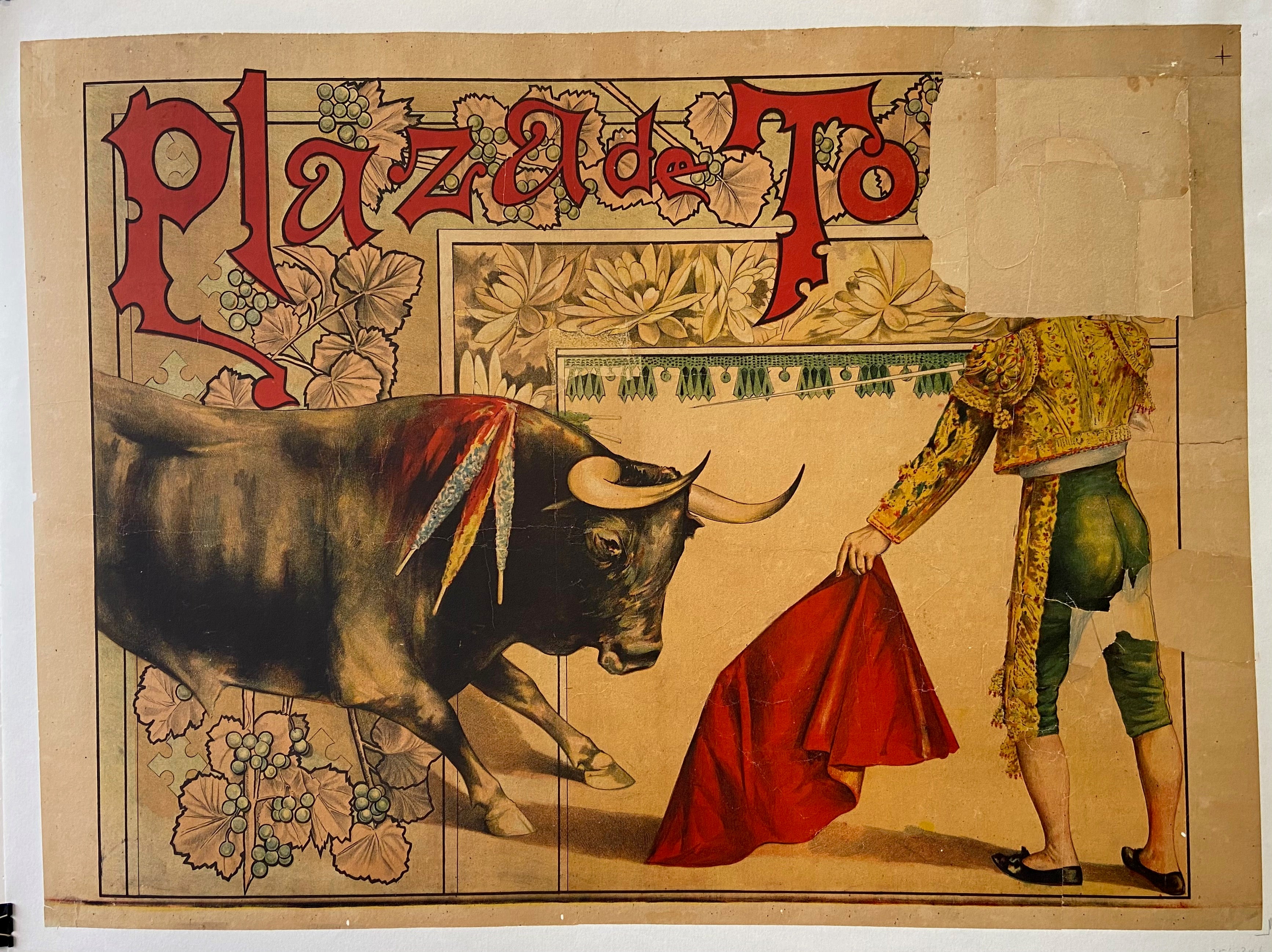 Poster of a bullfight