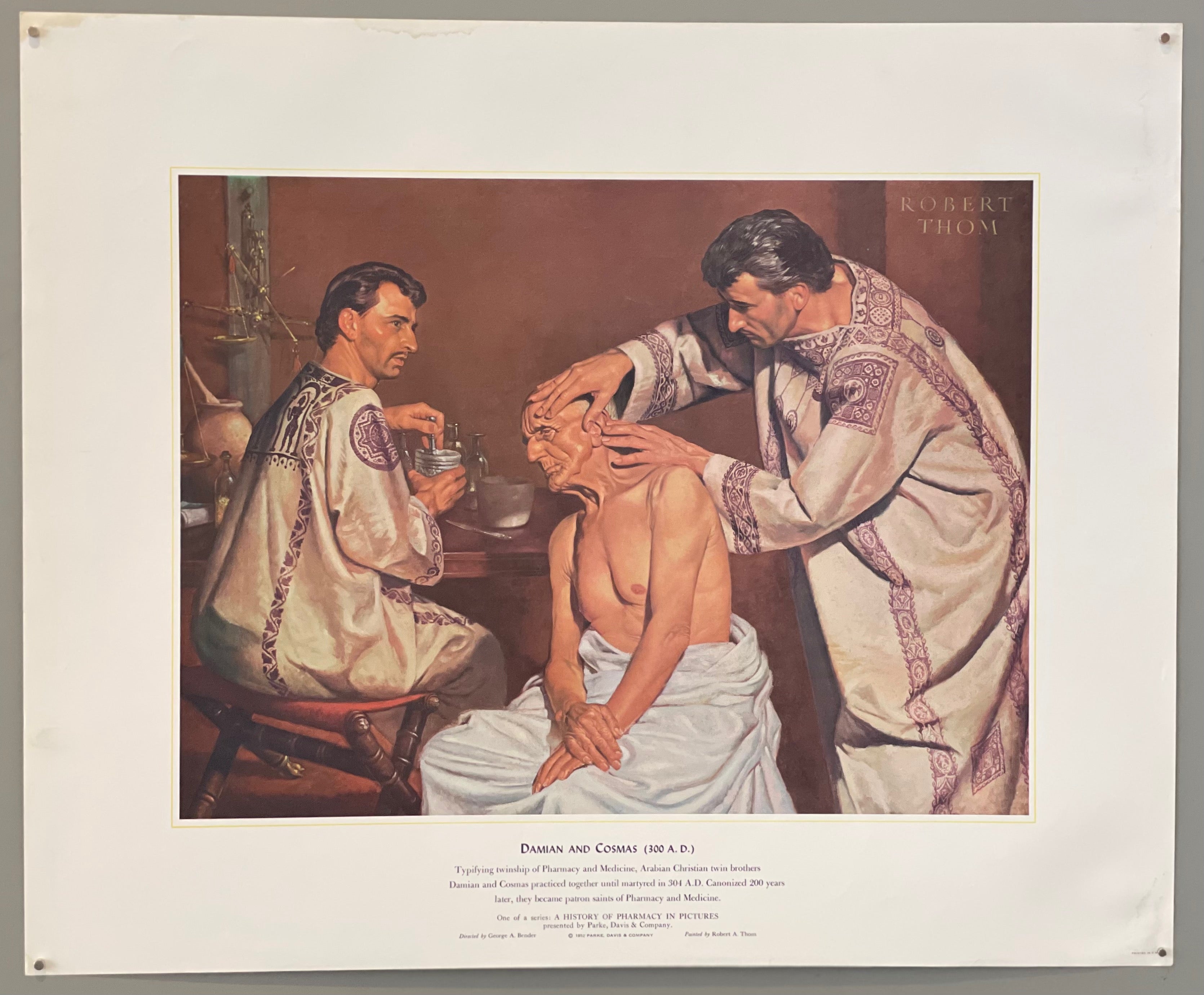 poster of Damian and Cosmas at work