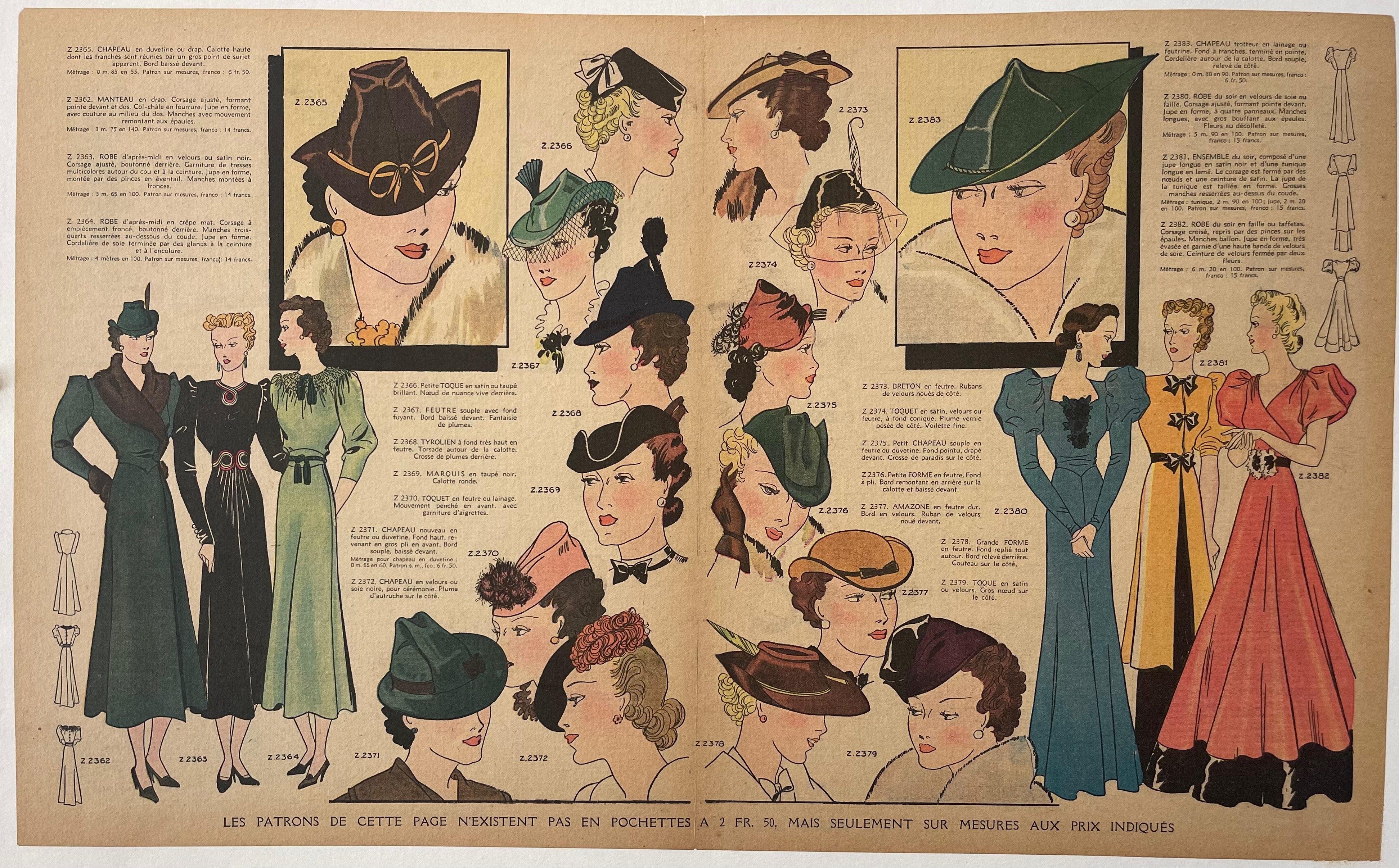 1930s Fashion Magazine Page