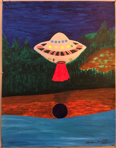 Link to Ionel Talpazan - UFO landing by forest beaming red lightNew York, USA - 2012 Product