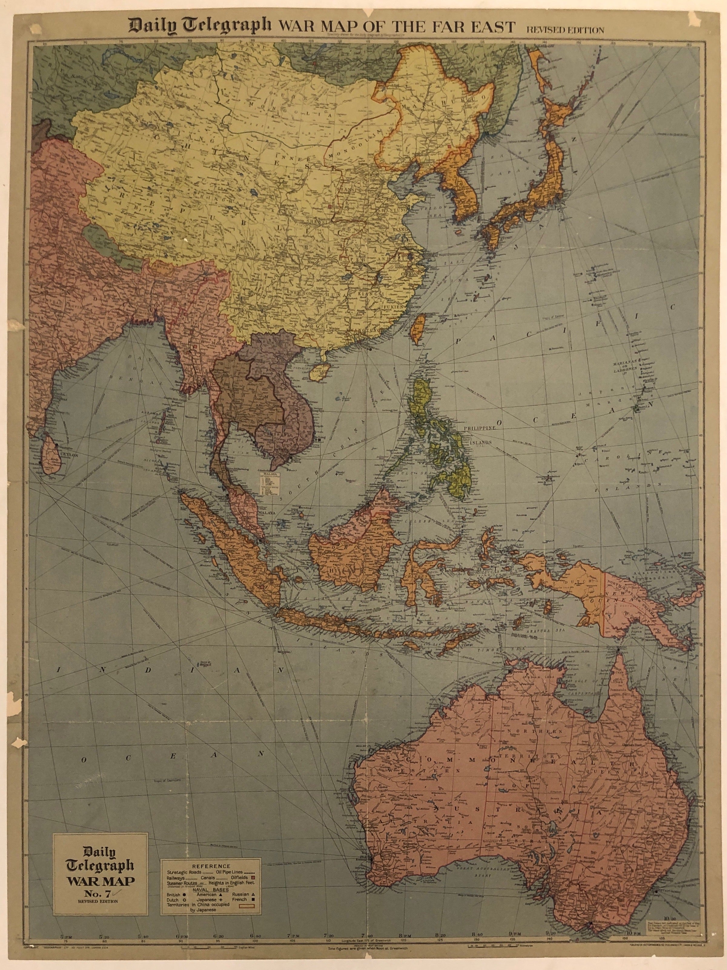 War Map Of The Far East ✓