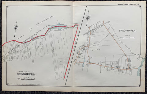 Link to Long Island Index Map No.2 - Plate 13 Brookhaven, SouthamptonLong Island, C. 1915 Product