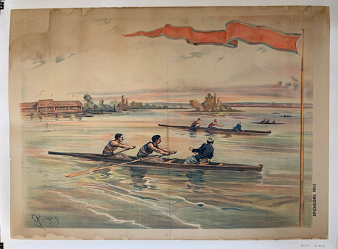 Link to  Rowing Regatta PrintFrance, c. 1895  Product
