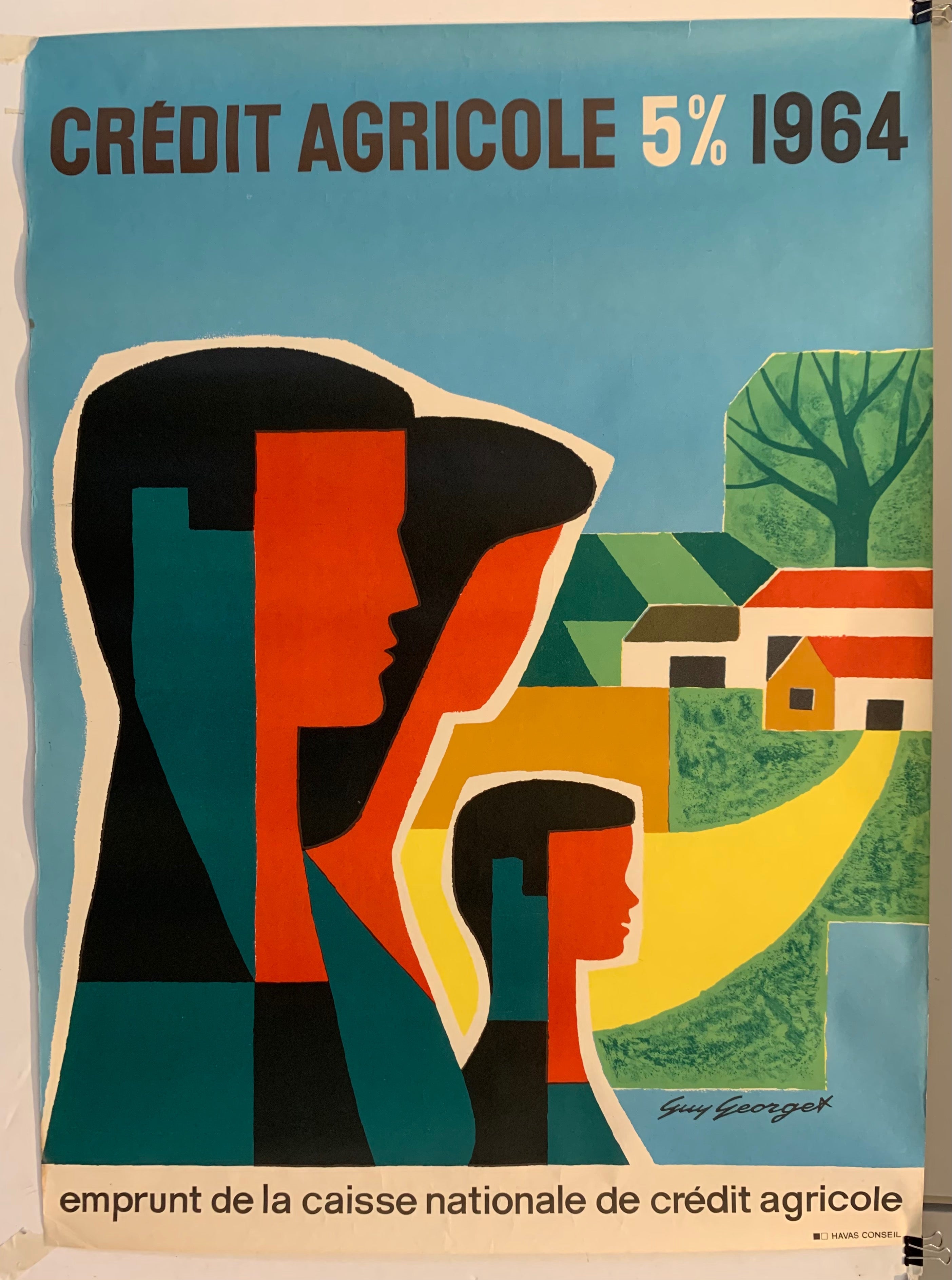 Crédit Agricole 5% 1964 Poster