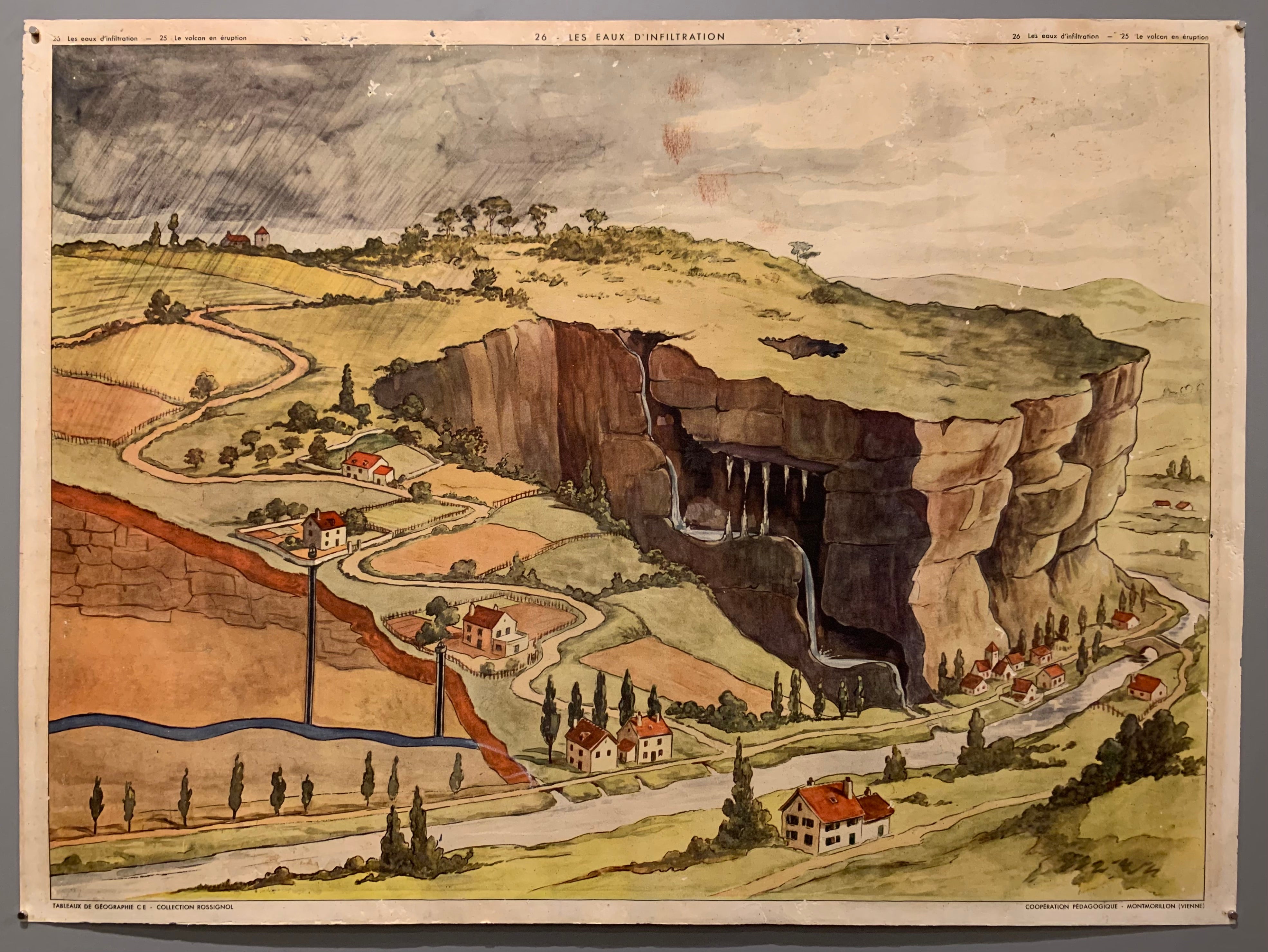 Les Eaux D'Infiltration & Le Volcan En Éruption (Double-sided)