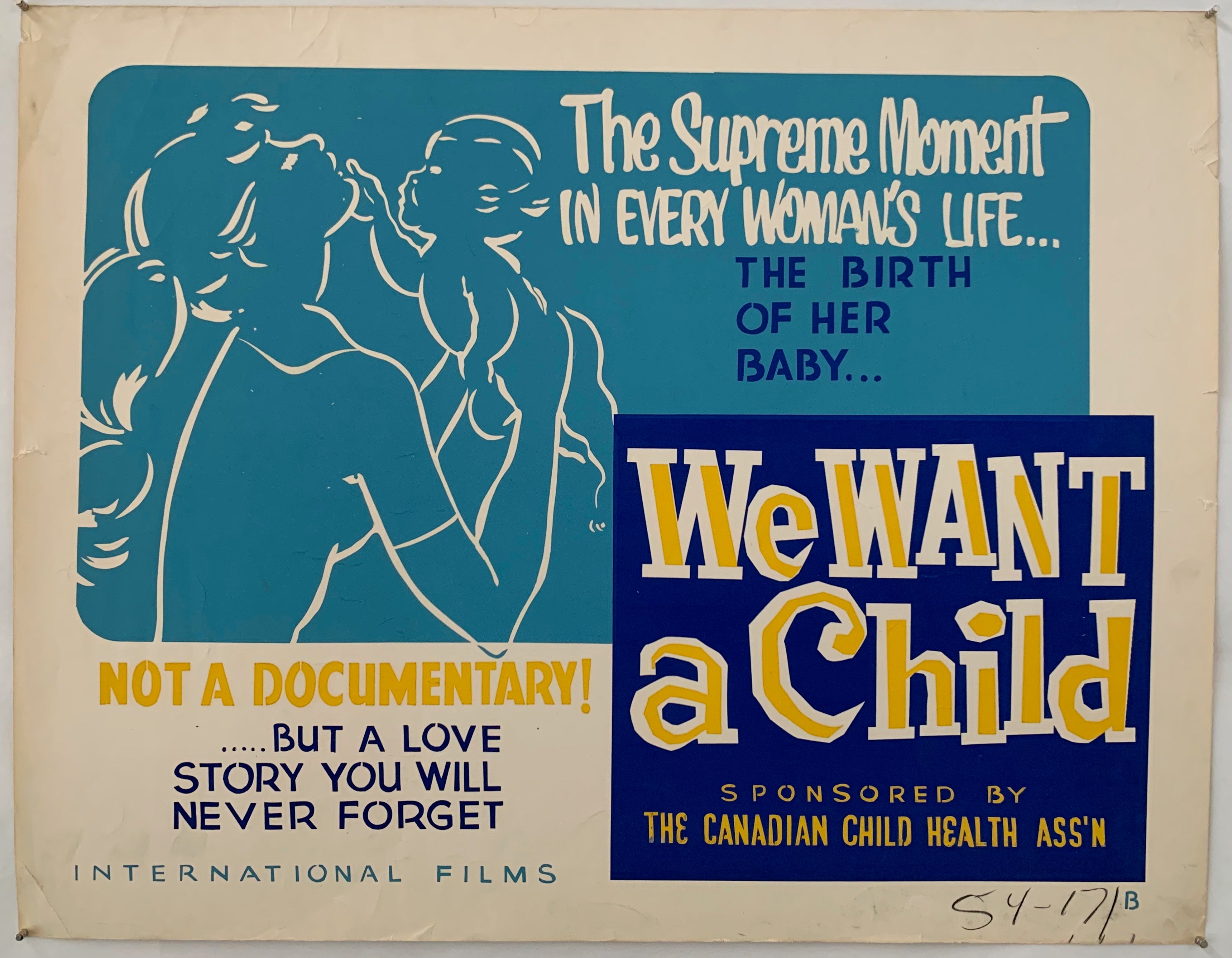 We Want A Child Poster