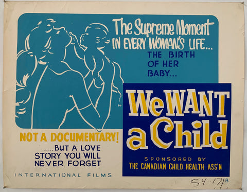 Link to  We Want A Child PosterINTERNATIONAL FILM, 1949  Product
