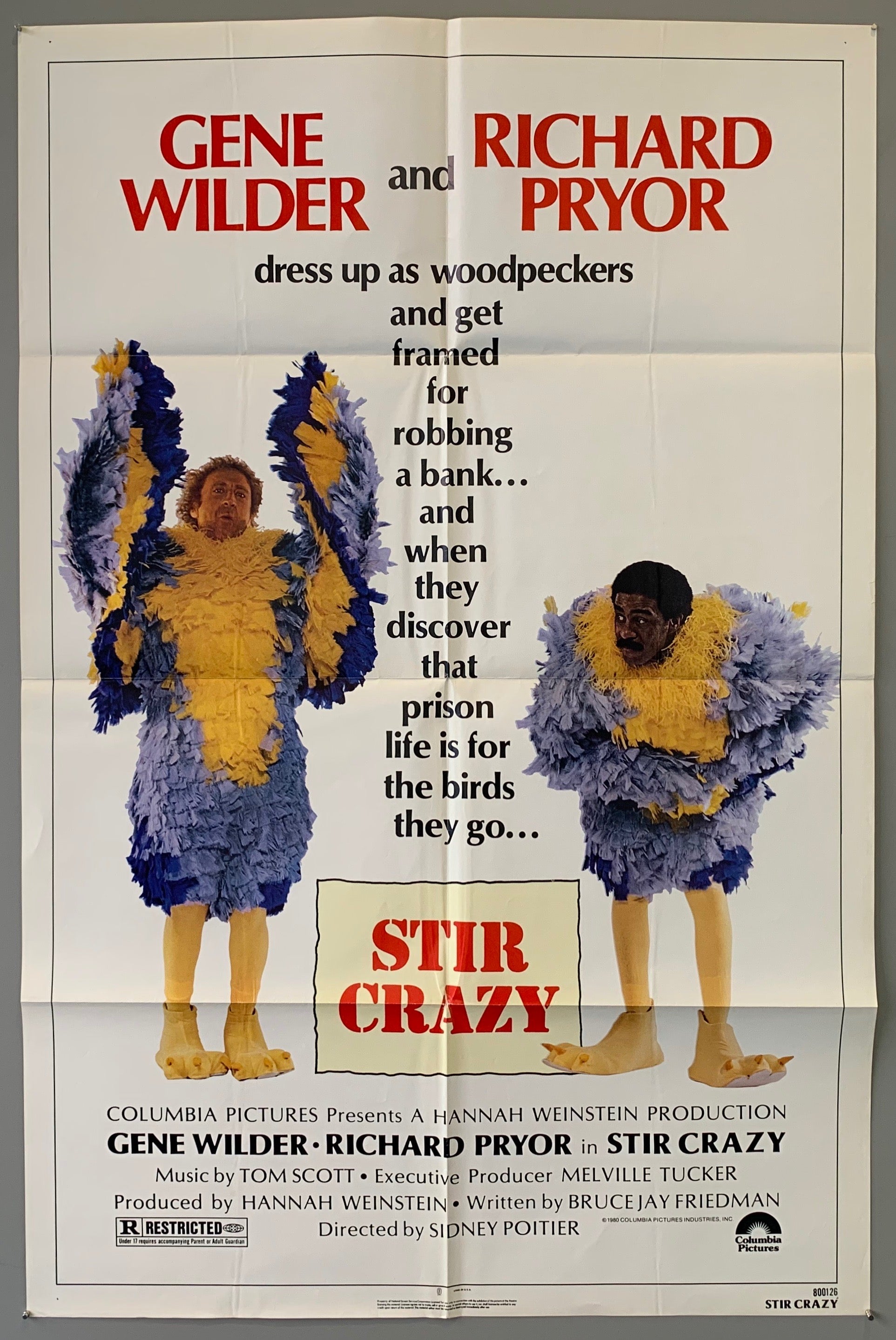 STIR  CRAZY   USオリジナル映画ポスターサイズ68×104