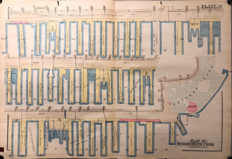 Link to  New York Atlas of Manhattan Plate 391931-1963  Product