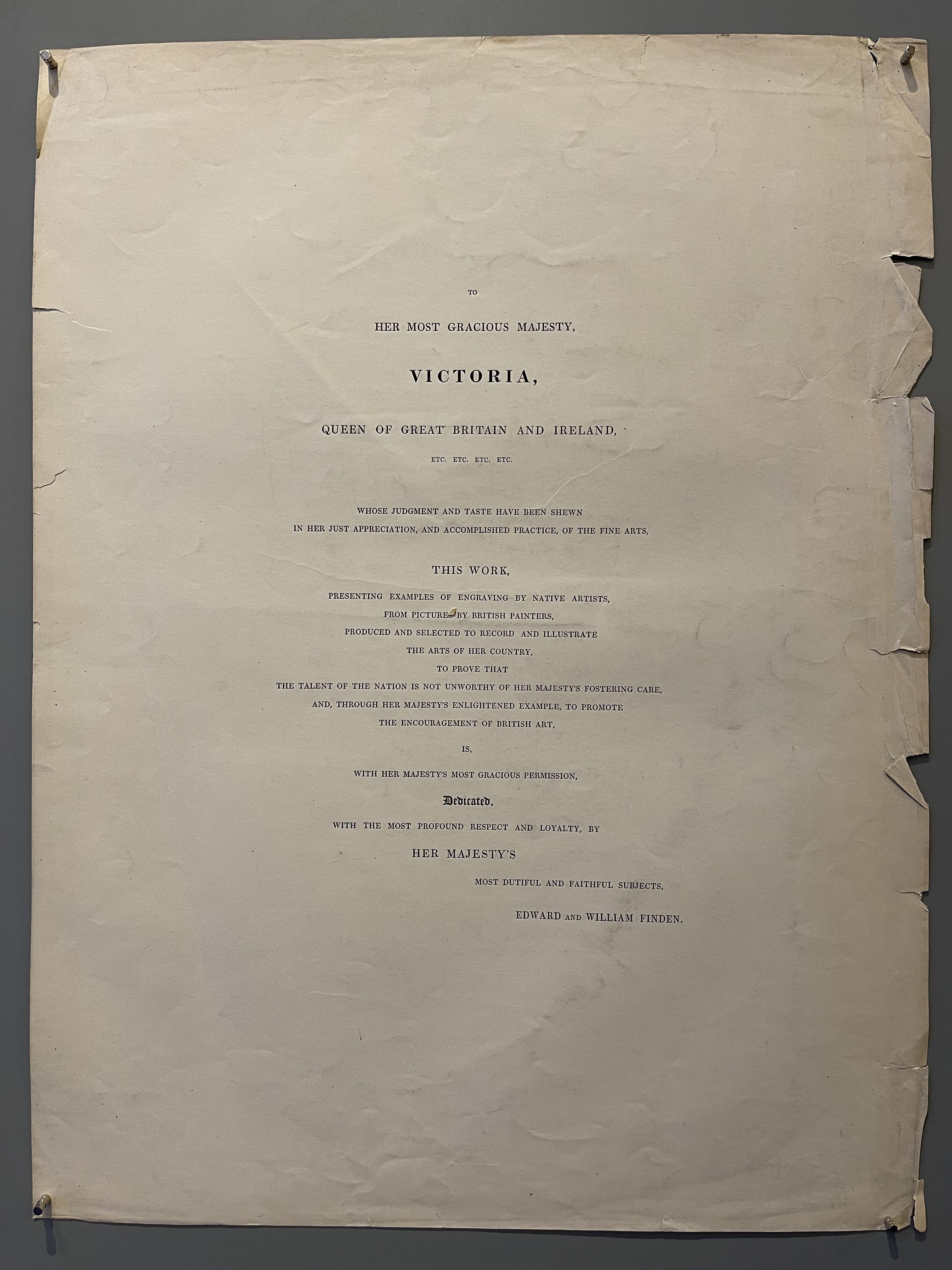 Letter to Queen Victoria