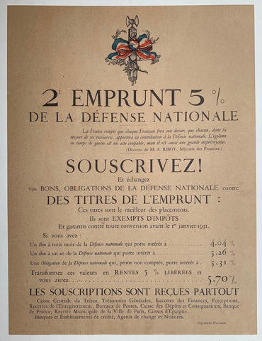 Link to  2e Emprunt 5% de la Defense NationaleFrance, C. 1914  Product