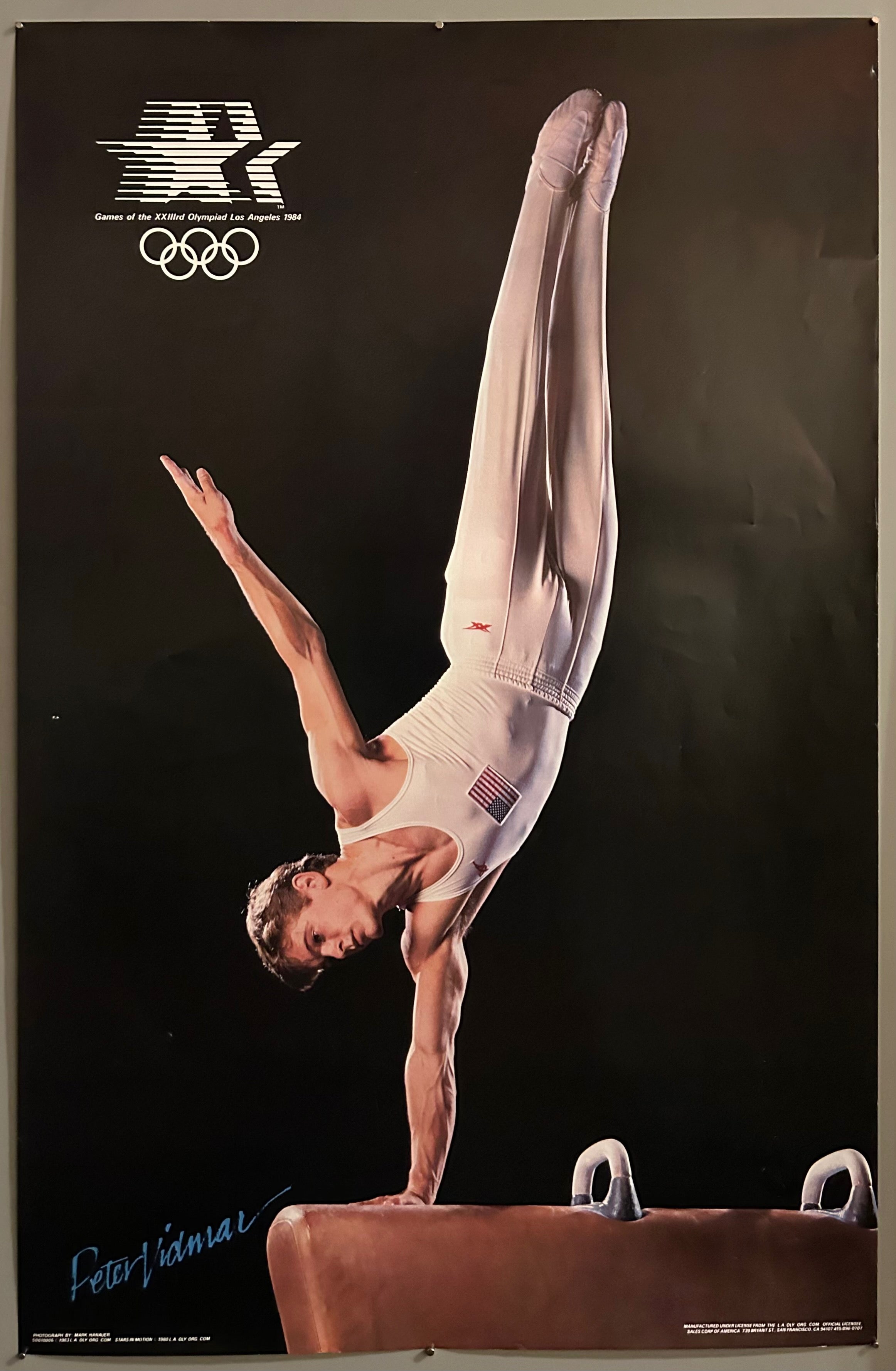 Peter Vidmar Olympics Poster