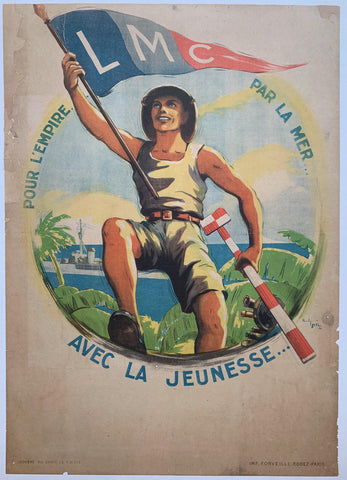 Link to  LMC Pour L'Empire Par La Mer, Avec La JeunesseFrance, C. 1945  Product