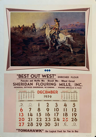 Link to  "Best Out West" CalendarUSA, 1959  Product