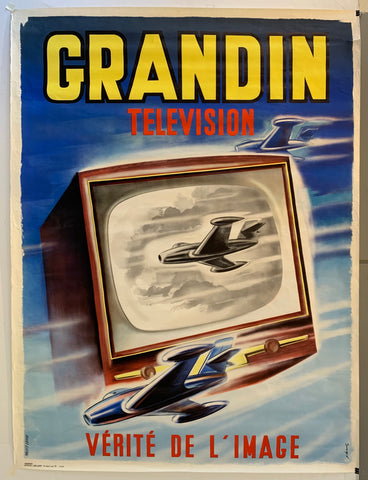 Link to  Grandin Télévision PosterFrance, c. 1950s  Product